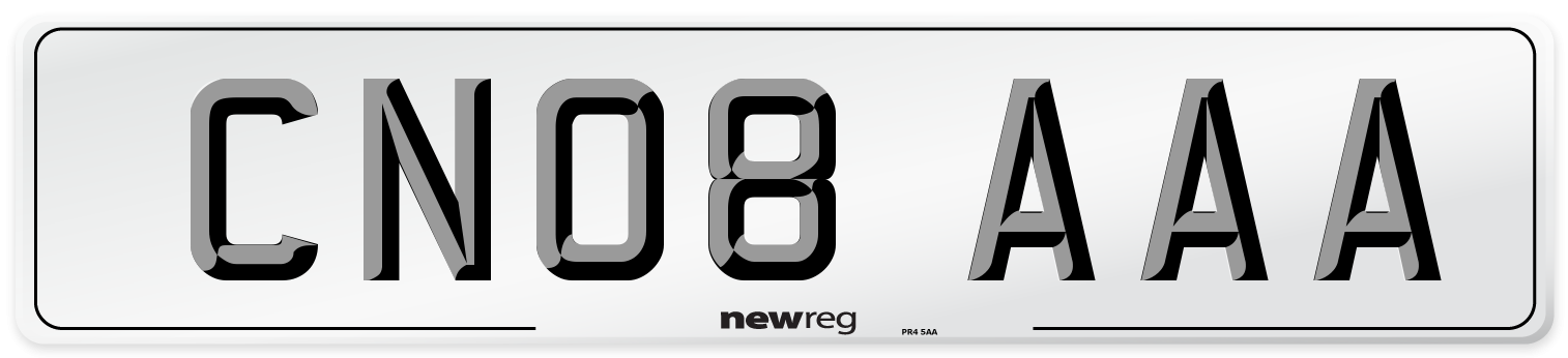 CN08 AAA Number Plate from New Reg